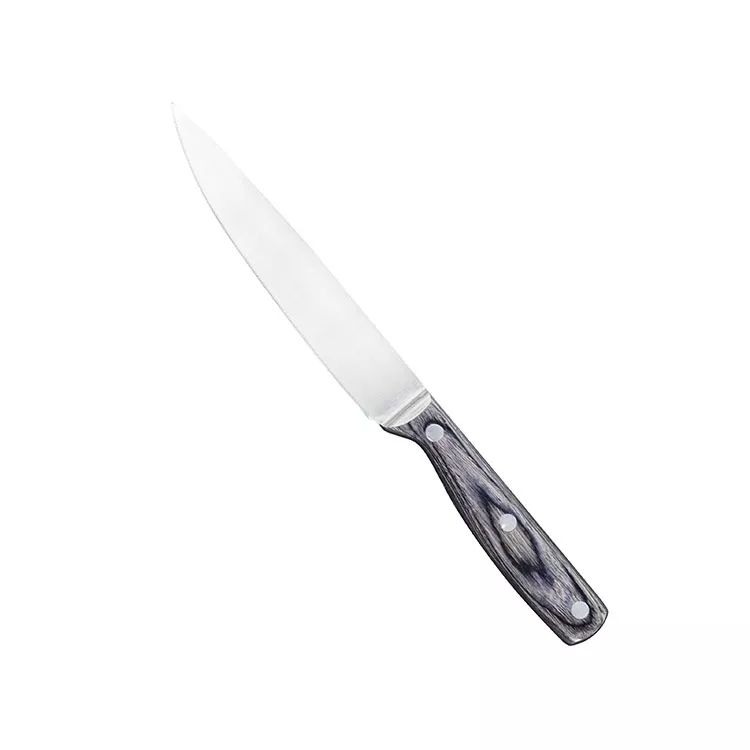 Magas színvonalú rozsdamentes acél kés készlet Chef Knife Utility kés készlet Pakka fa fogantyúval 